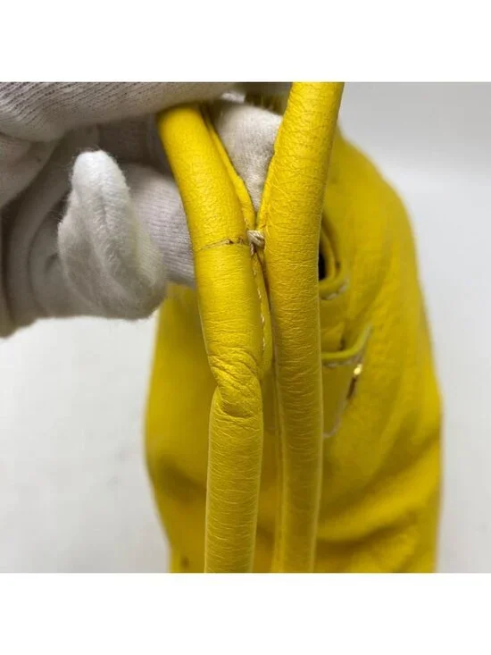 Celine Hand Shoulder Bag Leather Yellow Travel Formal - Picture 16 of 16